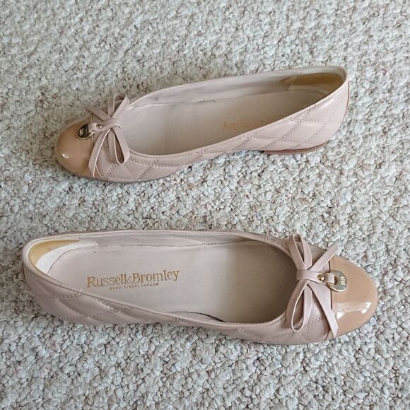 Russell & Bromley Nude ballerinas flats size 36.5 - Picture 4 of 12